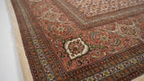 Persian Rug Tabriz Handmade Area Traditional 9'10"x12'10" (10x13) Whites/Beige Pink Mahi Fish Design #23817