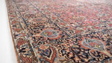 Persian Rug Bijar Handmade Area Traditional 10'0"x12'6" (10x13) Red Herati Design #32485