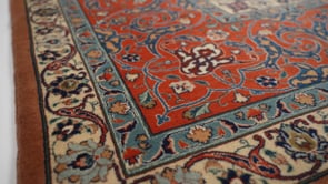Persian Rug Tabriz Handmade Area Traditional 10'3"x13'0" (10x13) Blue Red Floral Design #34457