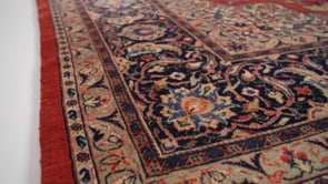 Persian Rug Sarouk Handmade Area Traditional 10'4"x14'8" (10x15) Red Blue Floral Design #35776