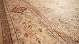 Oriental Rug Pakistani Handmade Area Transitional 10'1"x13'4" (10x13) Whites/Beige Floral Design #34300