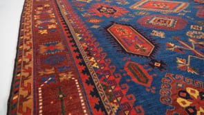 Oriental Rug Pakistani Handmade Area Tribal 10'5"x13'10" (10x14) Red Blue Geometric Baloch Design #35301