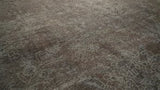 Oriental Rug Pakistani Handmade Area Neutral Vintage 9'9"x12'8" (10x13) Gray Overdyed Design #36049