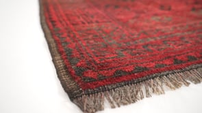 Oriental Rug Afghan Handmade Area Tribal 10'1"x13'9" (10x14) Red Ersari Elephant Foot Design #36084