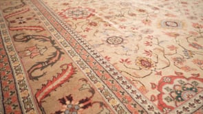 Persian Rug Malayer Handmade Area Tribal Vintage 10'0"x12'5" (10x12) Whites/Beige Red Floral Design #24342