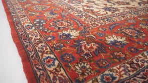 Persian Rug Najafabad Handmade Area Traditional 12'0"x17'11" (12x18) Whites/Beige Red Shah Abbasi Floral Design #12704