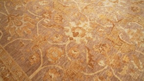 Oriental Rug Pakistani Handmade Area Transitional 11'8"x15'5" (12x15) Whites/Beige Brown Yellow/Gold Floral Oushak Design #23016