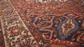 Persian Rug Bakhtiari Handmade Area Tribal Vintage 11'8"x15'4" (12x15) Red Geometric Design #25574