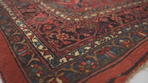 Persian Rug Bijar Handmade Area Antique Traditional 11'2"x18'0" (11x18) Red Floral Design #26058