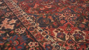 Persian Rug Bakhtiari Handmade Area Tribal 11'9"x17'9" (12x18) Red Floral Design #30299