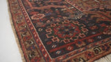 Persian Rug Bakhshayesh Handmade Area Tribal Vintage 11'2"x14'4" (11x14) Red Whites/Beige Geometric Design #31088