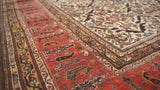 Persian Rug Bakhtiari Handmade Area Antique Tribal 12'5"x17'0" (12x17) Whites/Beige Red Floral Design #34550