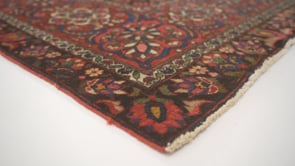Persian Rug Bakhtiari Handmade Area Tribal Vintage 12'2"x17'2" (12x17) Red Whites/Beige Floral Design #34799