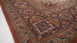 Persian Rug Tabriz Handmade Area Traditional 9'10"x13'1" (10x13) Red Floral Design #35178