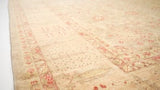 Oriental Rug Pakistani Handmade Area Transitional 13'7"x16'6" (14x17) Whites/Beige Floral Oushak Design #33603