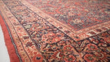 Persian Rug Sarouk Handmade Area Traditional Vintage 11'0"x18'4" (11x18) Red Floral Design #34405