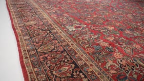 Persian Rug Sarouk Handmade Area Traditional Vintage 11'6"x19'2" (12x19) Red Floral Design #33477