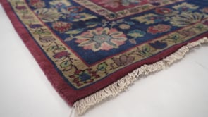 Oriental Rug Turkish Handmade Area Traditional 11'11"x19'5" (12x19) Red Blue Floral Design #15888