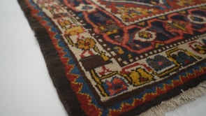 Persian Rug Bakhtiari Handmade Area Tribal Vintage 6'5"x11'9" (6x12) Red Blue Garden Design #28264