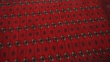 Oriental Rug Afghan Handmade Area Tribal 6'5"x9'6" (6x10) Red Bokhara Elephant Foot Design #32408