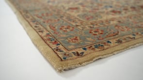 Persian Rug Najafabad Handmade Area Traditional 4'2"x6'0" (4x6) Whites/Beige Blue Floral Design #35779