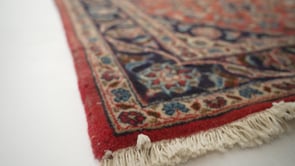 Persian Rug Ardakan Handmade Runner Traditional 3'2"x10'5" (3x10) Red Blue Toranj Mehrab Floral Design #19464