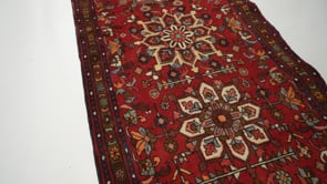 Caucasian Rug Gharabagh Handmade Runner Tribal Vintage 3'3"x12'11" (3x13) Red Floral Design #31038