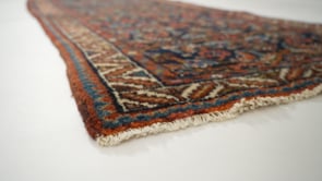 Persian Rug Malayer Handmade Runner Tribal Vintage 3'0"x9'7" (3x10) Blue Herati Design #34976