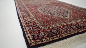 Persian Rug Bijar Handmade Runner Traditional 2'10"x7'1" (3x7) Red Blue Herati Design #35994