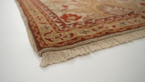 Persian Rug Bijar Handmade Runner Traditional 3'1"x15'5" (3x15) Red Brown Whites/Beige Floral Design #34801