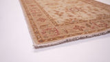 Oriental Rug Pakistani Handmade Runner Transitional 2'8"x10'0" (3x10) Whites/Beige Floral Oushak Design #35304