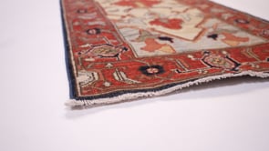 Oriental Rug Pakistani Handmade Runner Transitional Tribal 2'2"x8'0" (2x8) Red Geometric Serapi Design #35128