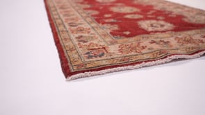 Oriental Rug Pakistani Handmade Runner Transitional 2'9"x6'1" (3x6) Red Whites/Beige Oushak Design #35323
