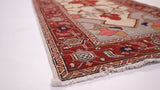Oriental Rug Pakistani Handmade Runner Transitional Tribal 2'7"x10'0" (3x10) Red Geometric Serapi Design #35359