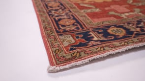 Oriental Rug Pakistani Handmade Runner Transitional Tribal 3'3"x13'6" (3x14) Red Geometric Serapi Design #35368