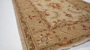Oriental Rug Pakistani Handmade Runner Transitional Neutral 2'9"x9'8" (3x10) Whites/Beige Oushak Design #35412
