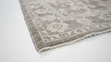 Oriental Rug Pakistani Handmade Runner Modern Neutral 2'9"x9'11" (3x10) Gray Whites/Beige Geometric Serapi Design #35712