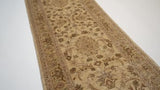 Oriental Rug Pakistani Handmade Runner Transitional Neutral 2'5"x12'1" (2x12) Whites/Beige Floral Oushak Design #22953