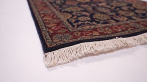 Oriental Rug Indian Handmade Runner Traditional 2'6"x7'1" (3x7) Blue Floral Design #33316