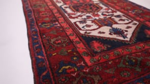 Persian Rug Mehraban Handmade Runner Tribal 2'9"x12'10" (3x13) Red Geometric Design #33705