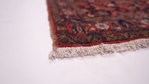 Persian Rug Malayer Handmade Runner Tribal 3'5"x17'3" (3x17) Red Blue Floral Design #25499