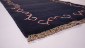 Persian Rug Mahal Handmade Runner Tribal 2'7"x10'1" (3x10) Blue Open Plain Design #25299