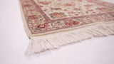 Oriental Rug Chinese Handmade Runner Traditional 2'4"x9'9" (2x10) Whites/Beige Floral Design #34941