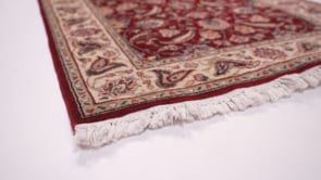 Oriental Rug Indian Handmade Runner Traditional 2'7"x6'1" (3x6) Red Floral Design #35175