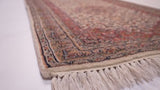 Oriental Rug Indian Handmade Runner Traditional 2'8"x13'0" (3x13) Whites/Beige Herati Design #36030