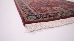 Oriental Rug Indian Handmade Runner Traditional 2'5"x30'1" (2x30) Red Floral Design #33730