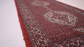 Persian Rug Bijar Handmade Runner Traditional 2'10"x7'7" (3x8) Red Herati Design #34071