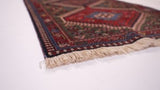 Persian Rug Yalameh Handmade Runner Tribal 2'4"x9'8" (2x10) Green Red Geometric Design #34167
