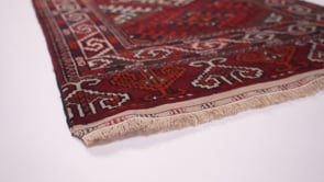 Persian Rug Turkmen Handmade Runner Tribal 2'6"x10'4" (3x10) Red Geometric Design #34197