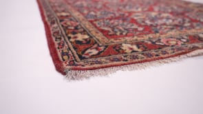 Persian Rug Sarouk Handmade Runner Traditional Vintage 2'6"x22'6" (3x23) Red Floral Design #34325
